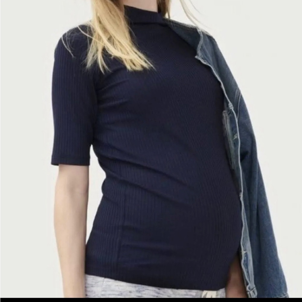 Hatch - Maternity Rowan Short Sleeve Turtleneck